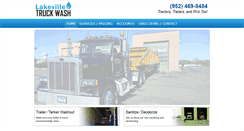 Desktop Screenshot of lakevilletruckwash.com