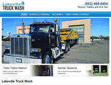 Tablet Screenshot of lakevilletruckwash.com